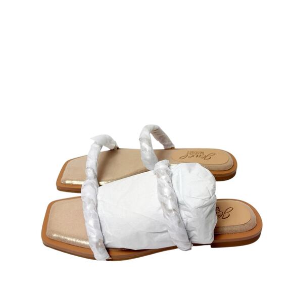 JEWEL BADGLEY MISCHKA HONESTY SANDALS SIZE 5.5 ROSEGOLD BRAND NEW WITH BOX - Picture 2 of 10